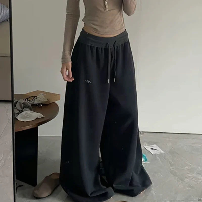 Y2K Vintage Baggy Wide Leg Sweatpants for Women