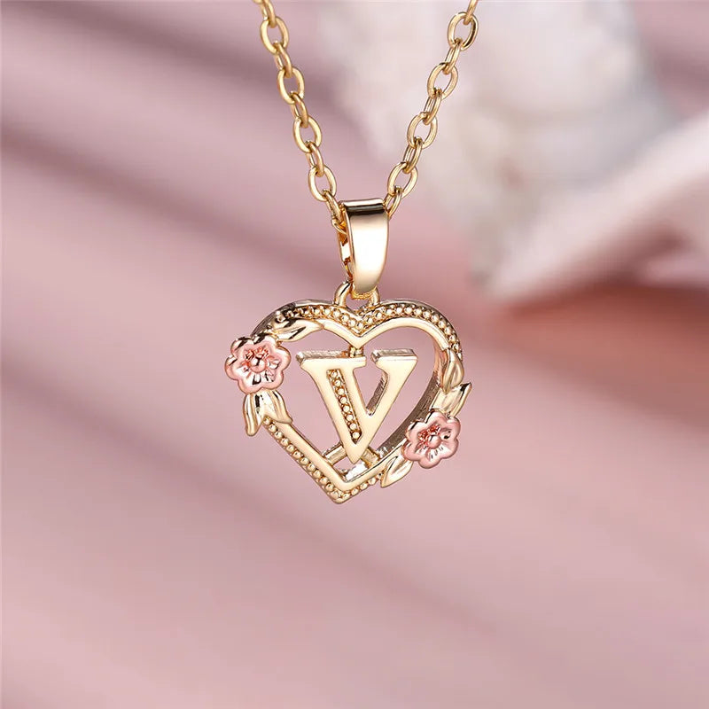 Letter Pendant Necklace