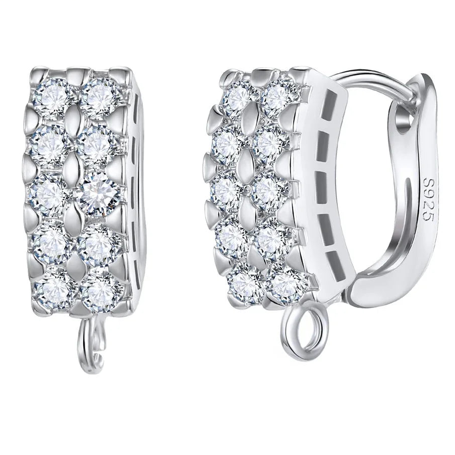 925 Sterling Silver Korean Earring Findings for DIY Jewelry
