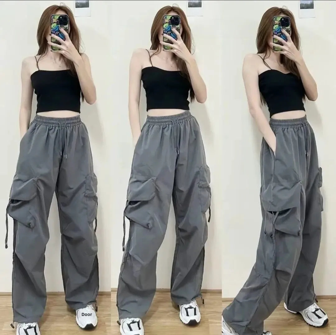 High-Waisted Straight-Leg Pants