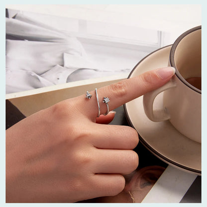 Three-layer Stars Open Ring