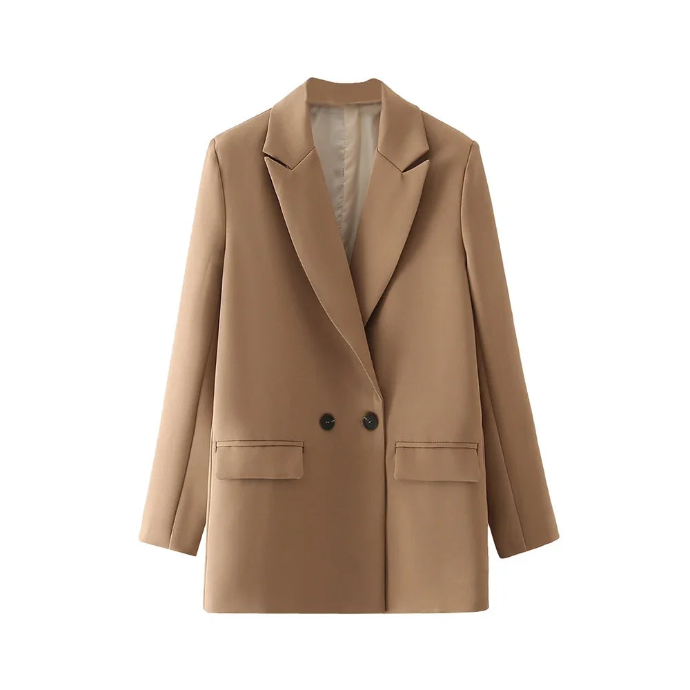 Women’s Double-Breasted  Office Blazer