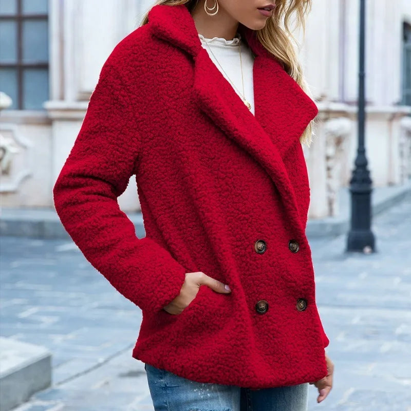 Women’s Faux Fur Plush Winter Jacket