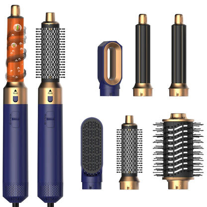 6-in-1 Ionic Hot Air Brush Hair Styler & Blow Dryer with Detachable Heads