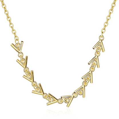 925 Sterling Silver Triangle Pendant Necklace for Women