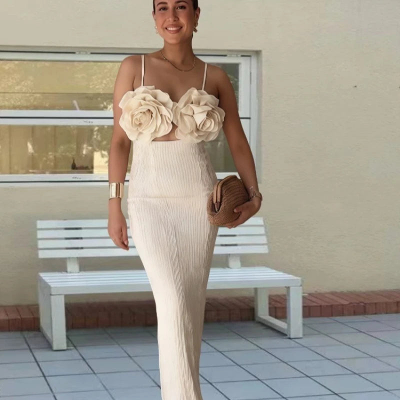   Patchwork Sleeveless Backless Bodycon Dress