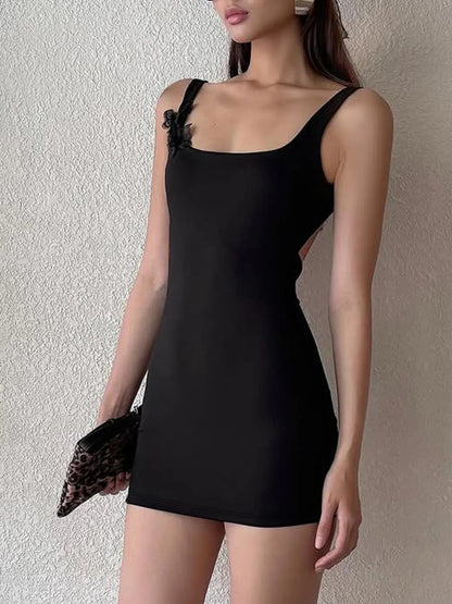 Y2K Bowknot Sleeveless Bodycon Mini Dress