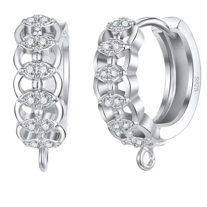925 Sterling Silver Korean Earring Findings for DIY Jewelry