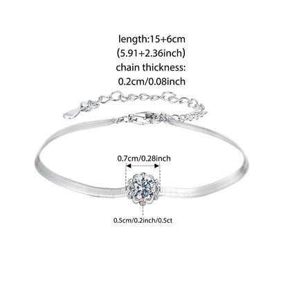 Flower Buds Moissanite Bracelet