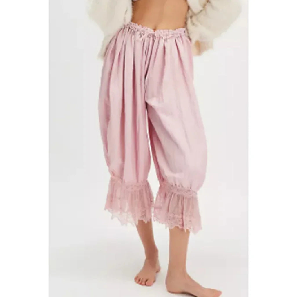 Loose Fit Bloomers Cropped Pants
