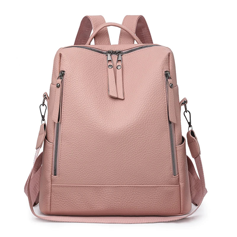 Women's Faux Leather Backpack Purse