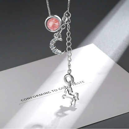 925 Sterling Silver Horse Pendant Necklace for Women