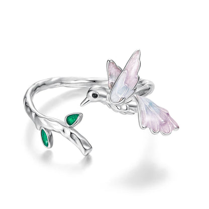 Adjusable 3D Bird Shape Ring