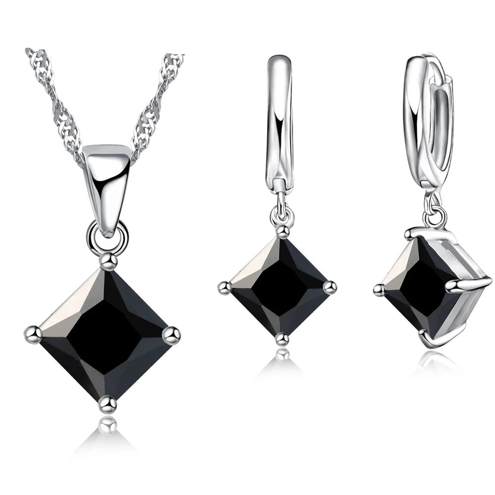 Classic Square Cubic Zirconia Sets