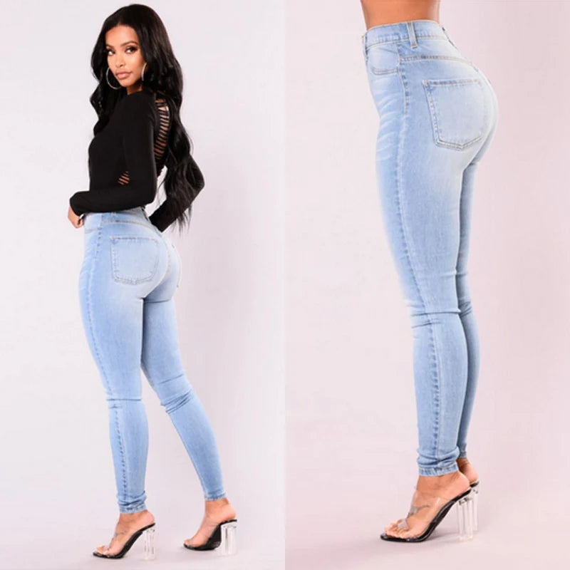 Women’s High Waist Skinny Push Up Jeans