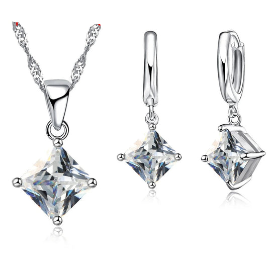 Classic Square Cubic Zirconia Sets