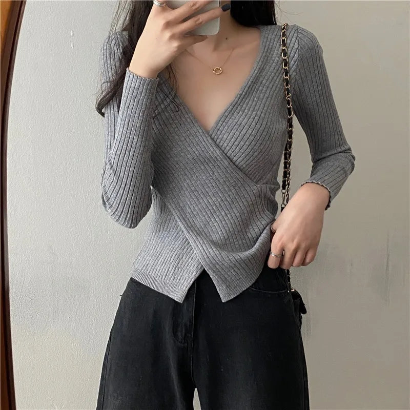 Winter Knitwear Tops Fashion Female Long Sleeve