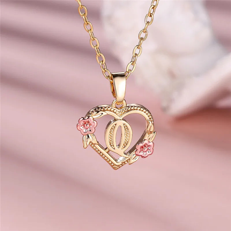 Letter Pendant Necklace