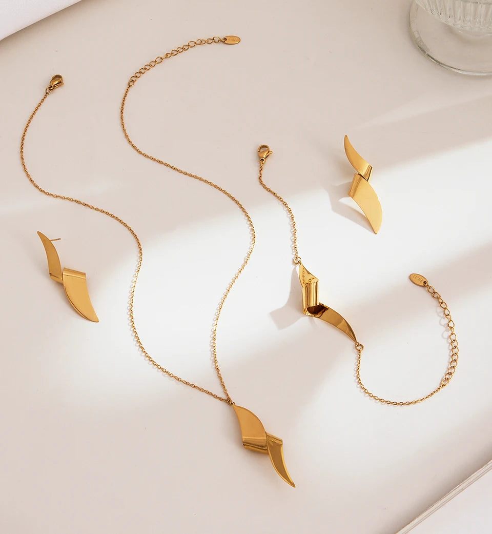 Aesthetic Tiny Chain Jewelry Set for Women