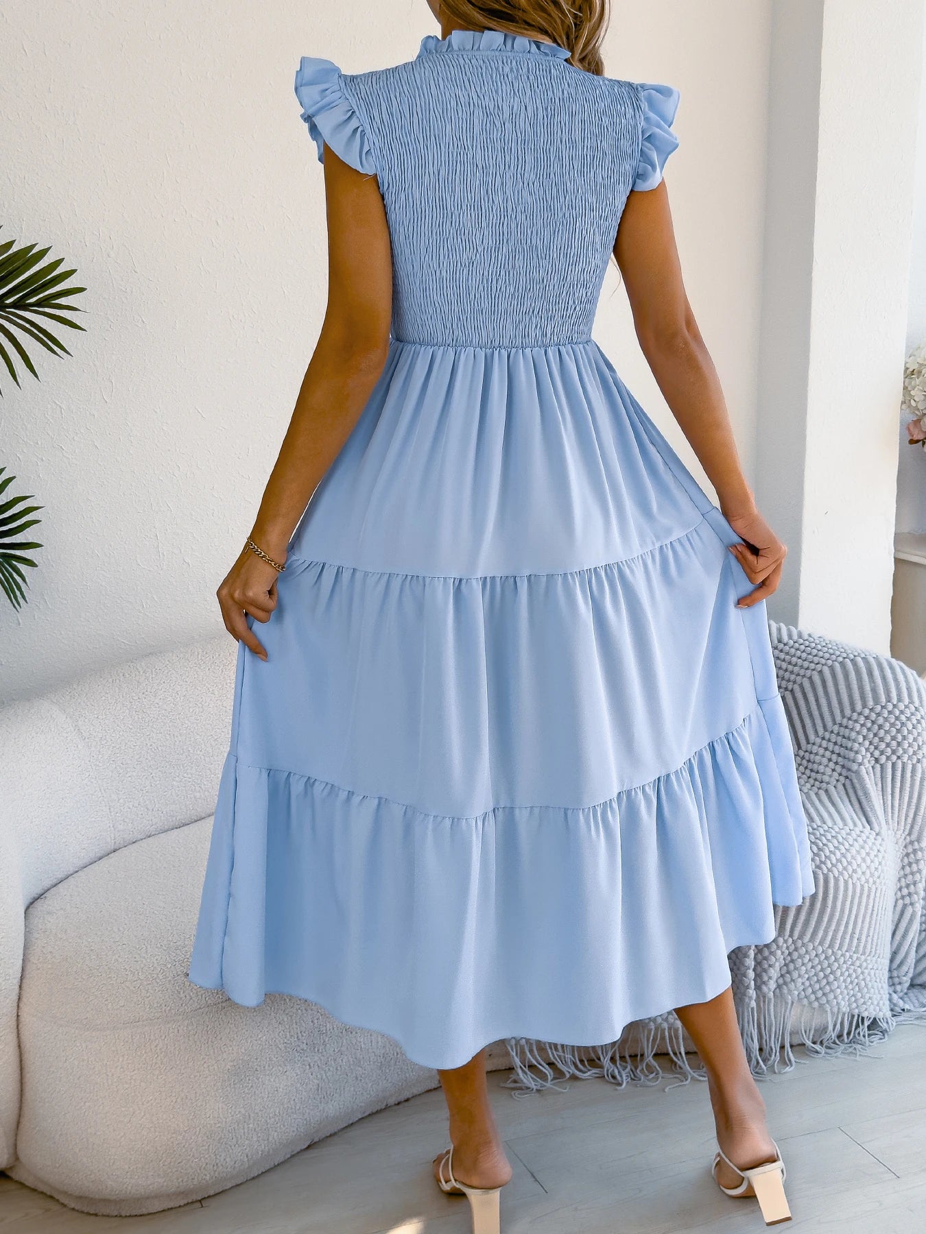 Ruffled Tiered Maxi Dress