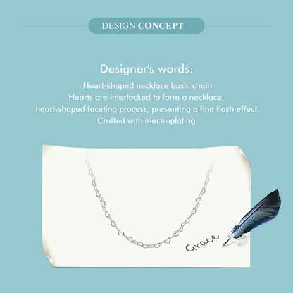 Trendy Heart-Shaped  Necklace