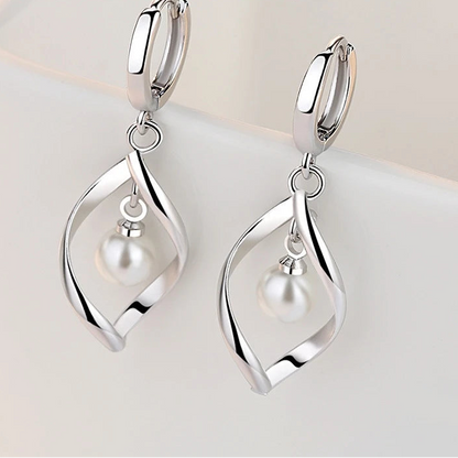 925 Sterling Silver Pearl Earrings for Women