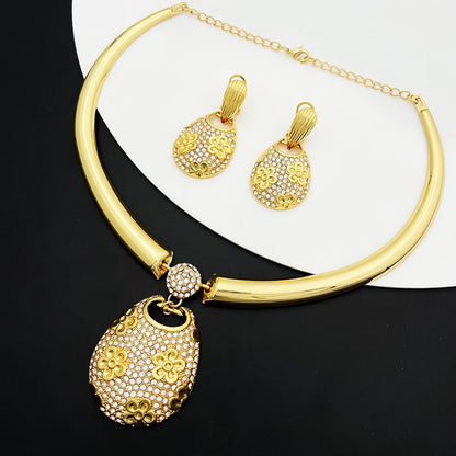 Dubai Wedding Necklace & Earrings Set