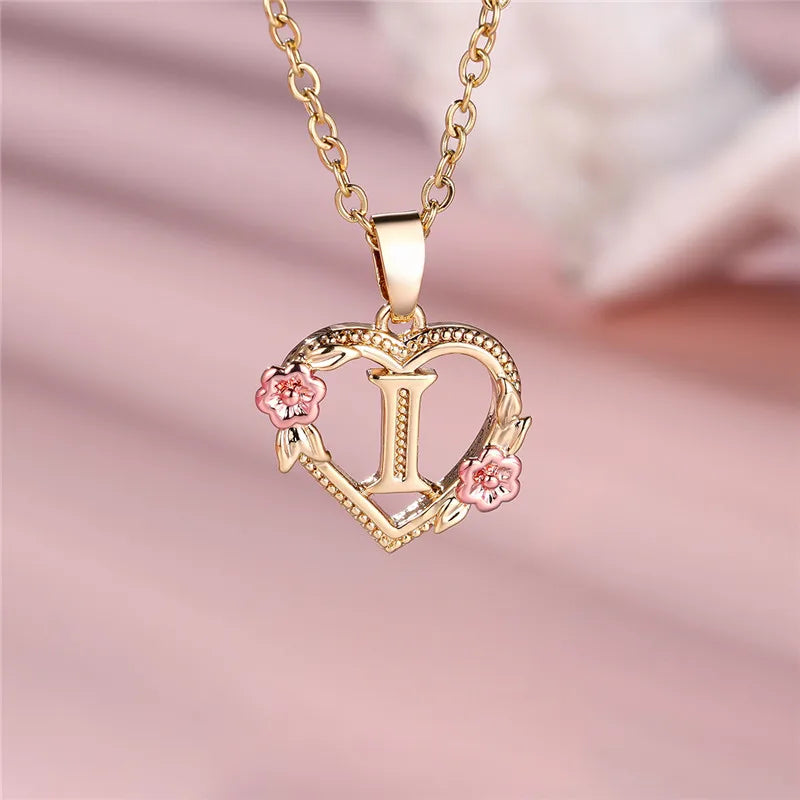 Letter Pendant Necklace