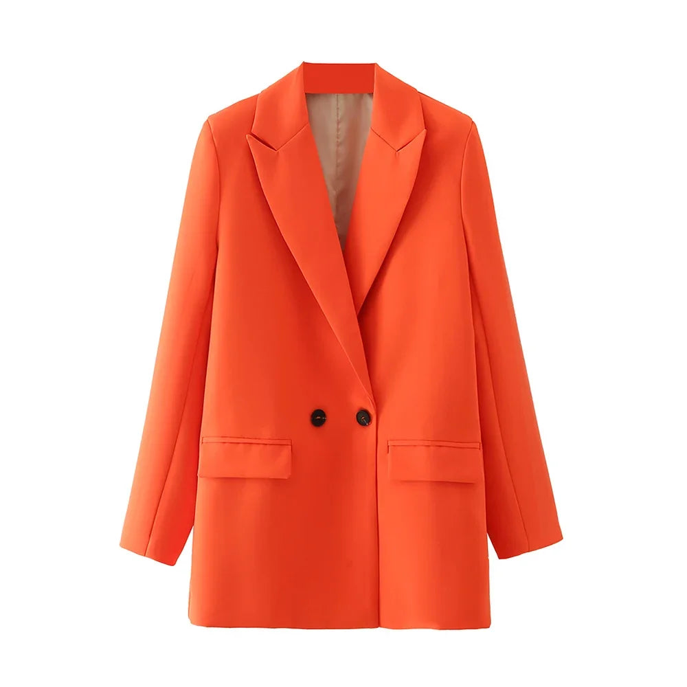 Women’s Double-Breasted  Office Blazer