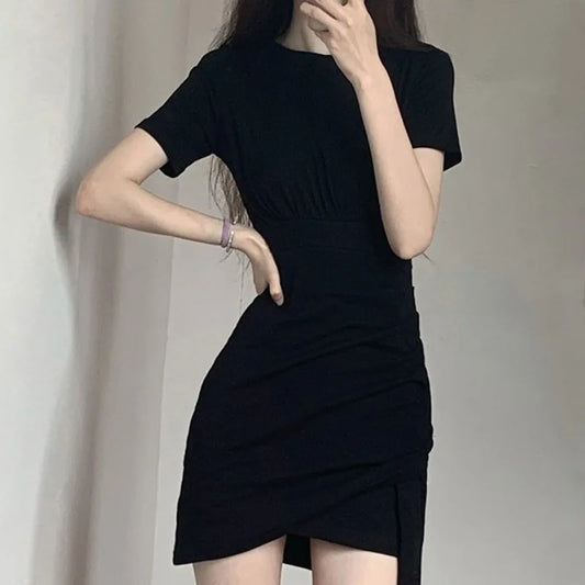 Casual Cotton O-Neck Dress