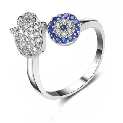 Crystal Adjustable Opening Rings