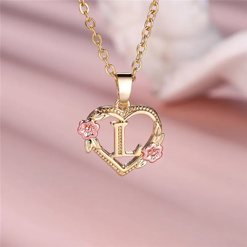 Letter Pendant Necklace