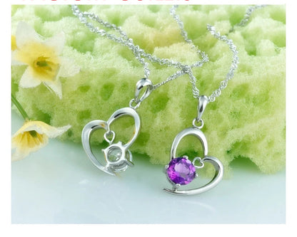 Silver Heart Pattern Bridal Jewelry Set