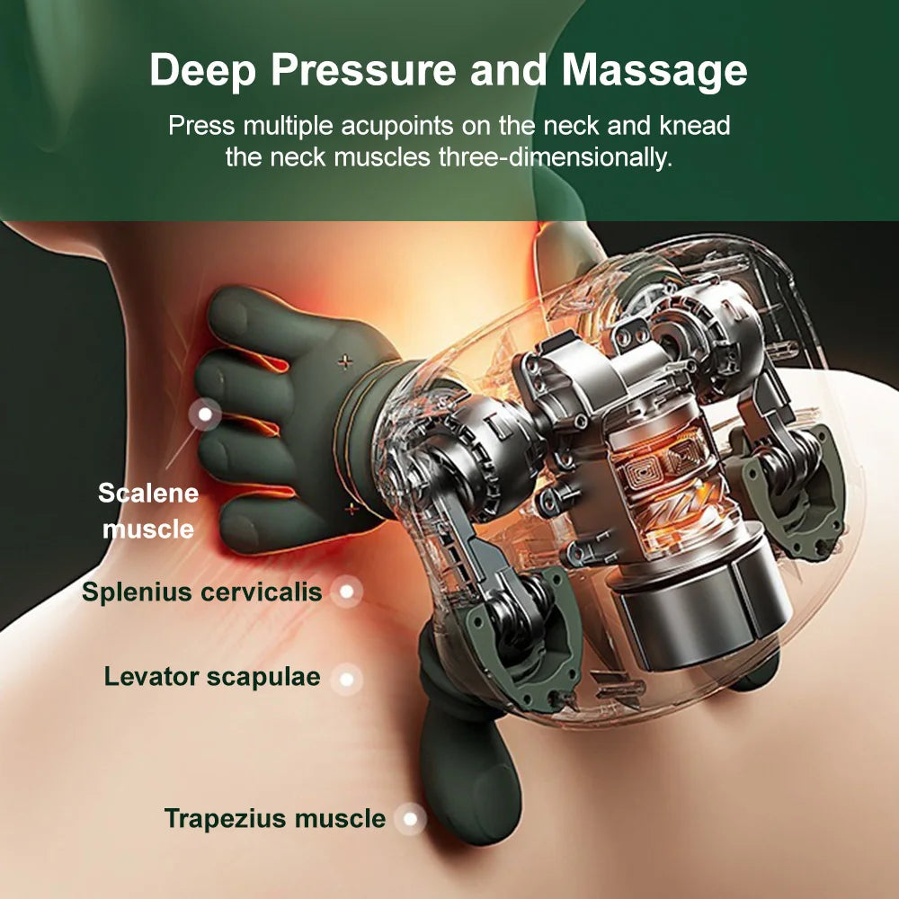 Heated Wireless Deep Tissue Neck & Shoulder Massager