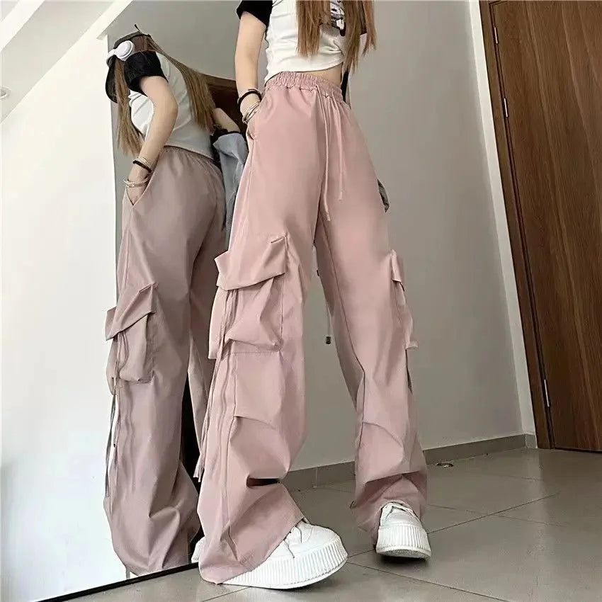 High-Waisted Straight-Leg Pants