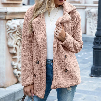 Women’s Faux Fur Plush Winter Jacket