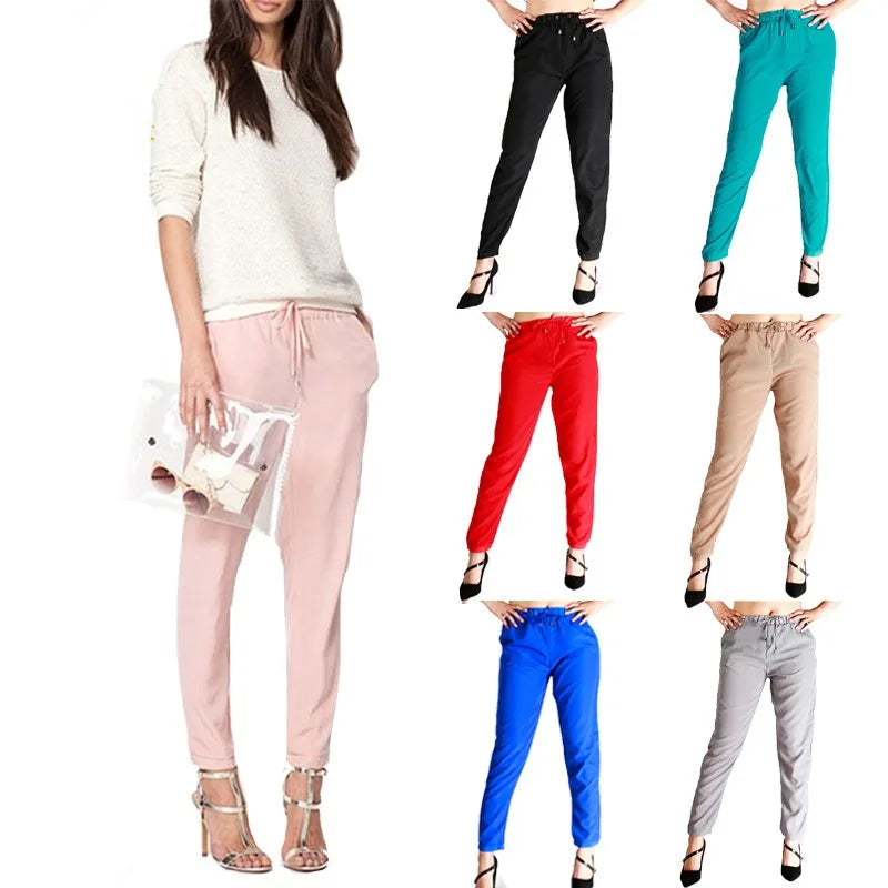 Women's Casual Chiffon Harem Pants 2025