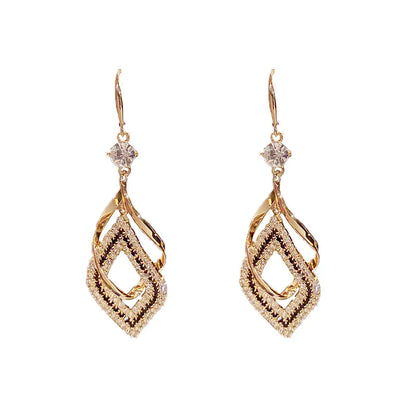 Geometric Hollow Out Hanging Earrings