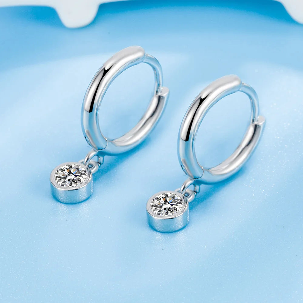 925 Sterling Silver Double Hoop Earrings