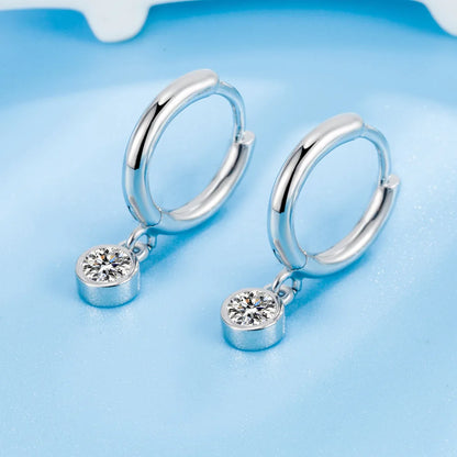 925 Sterling Silver Double Hoop Earrings