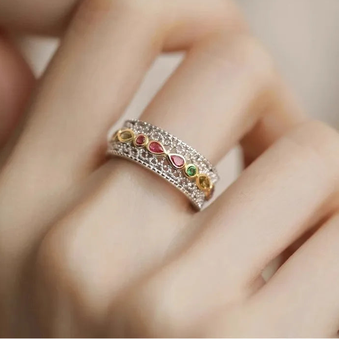 Authentic 925 Sterling Silver Cubic Zirconia Promise Ring for Women