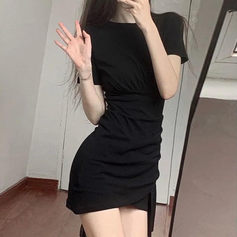 Casual Cotton O-Neck Dress