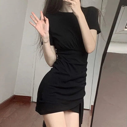 Casual Cotton O-Neck Dress