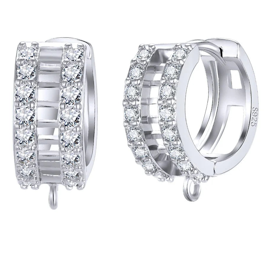 925 Sterling Silver Korean Earring Findings for DIY Jewelry