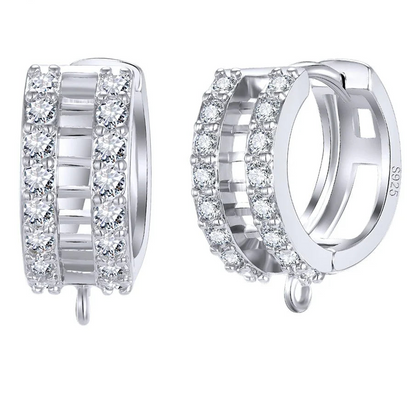 925 Sterling Silver Korean Earring Findings for DIY Jewelry