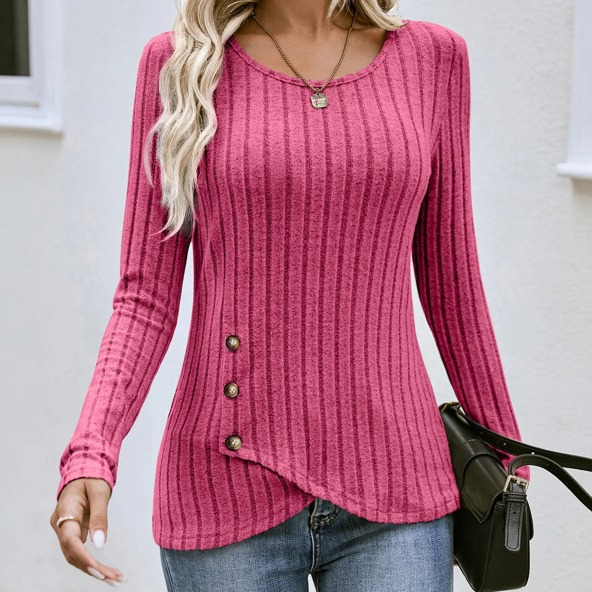 Waist Cinched Long Sleeve Top