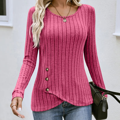 Waist Cinched Long Sleeve Top