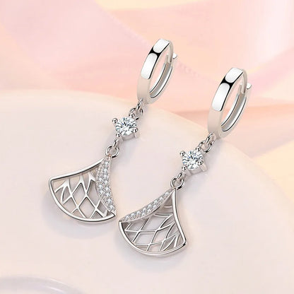 925 Sterling Silver Original Charm Double Hoop Earrings
