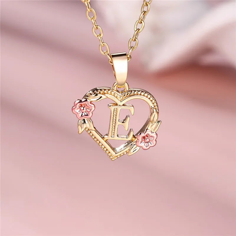 Letter Pendant Necklace
