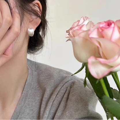 925 Sterling Silver Geometric Hoop Earrings for Women